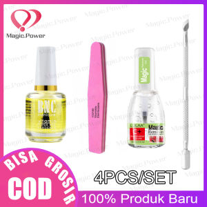 SET 4IN1 ALAT PEMBERSIH KUTEK GEL/15ML MAGIC REMOVER/ASETON GEL POLISH INSTAN REMOVER