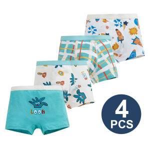 Childrens Underwear Cartoon Print Boys Cotton Boxer Briefs Grade A Toddler Boy Panties