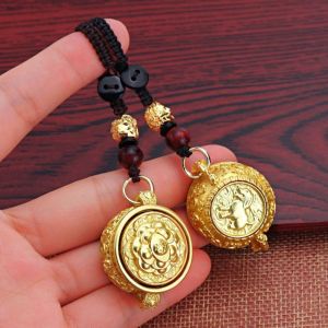 NBANLIKE Brass Zodiac Cornucopia Key Chain Copper Rotatable Car Key Ring Fortune Exquisite Chinese Style Lucky Pendant