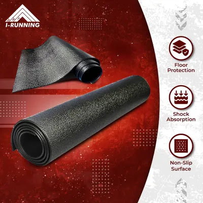 IRunning Exercise Bike Mat ★ Exercise Mat ★ Floor Mat ★ Protects Flooring