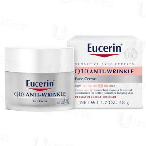 Eucerin Q10 Combo Chống Lão Hóa 48g - Công Thức Coenzyme Q10 Đậm Đặc Se Khít Lỗ Chân Lông & Căng Mịn Da - Kem Ngày Dưỡng Ẩm SPF15 Kem Đêm Phục Hồi Giảm Nếp Nhăn Sâu & Tái Tạo Độ Đàn Hồi