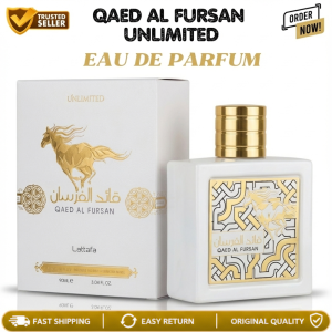 Qaed Al Fursan Unlimited 90ml Eau de Parfum For Men and Women Fresh Woody Musky Aroma Long Lasting Arabic Fragrance Premium Scent for Daily and Party Wear Minyak Wangi Uniseks