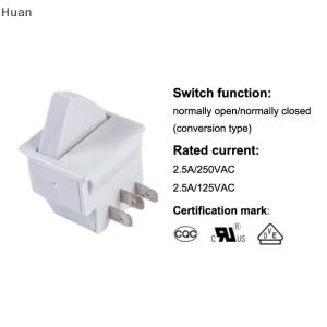 【Special price】Huan Refrigerator Door Lamp Light Switch Replacement Fridge Part Kitchen AC 5A 250V