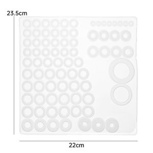 79PCS High Temperature Bathroom Kitchen Universal Silicone Repair Kit Faucet Leakage Repair Gasket for Shower Head Repair