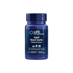 Life Extension Aged Black Garlic 500mg 30 Caps - Heart & Antioxidant Support