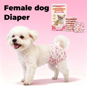 Pet diaper for female dog 16pcs dog diaper with Adjustable Tail Hole or Cats Doggy in Heat Period