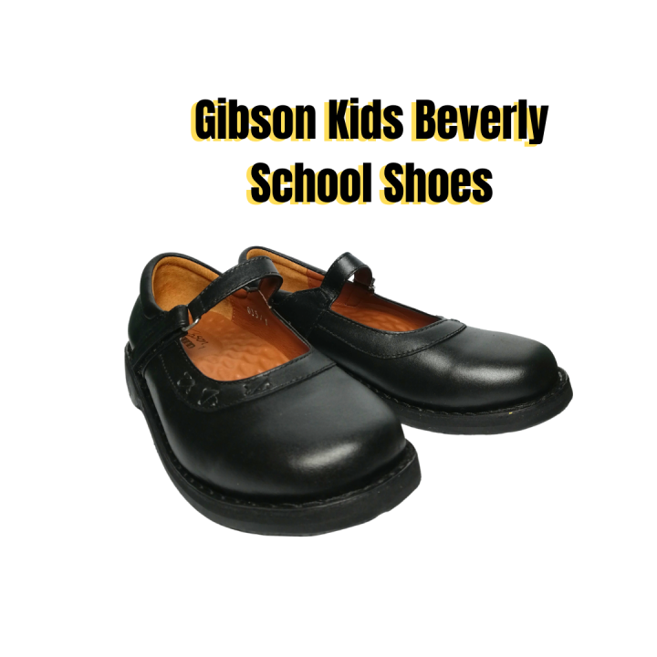 WeiJin Girls' Genuine Leather School Shoes - Black Soft Formal Shoes SH002