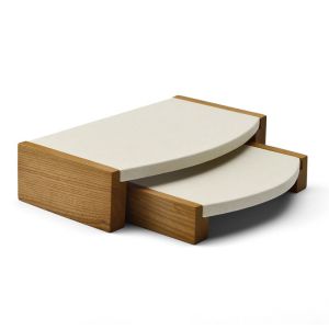 Oirlv Wooden Ring Earrings Bracelet Necklace Jewelry Storage Organizer Display Tray Holder Multifunctional Jewelry ShowcaseDisplay Stand SM032