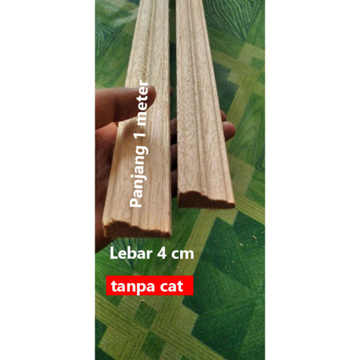 GL list Profil dinding dekotasi rumah-moulding kayu 1 meter | Lazada