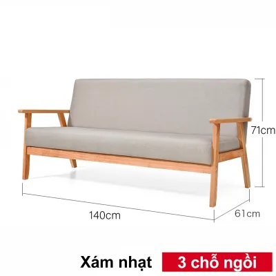 BMZAR Ghế Sofa Gỗ Cao Cấp Hiện Đại Ghế Đôi Sofa 115cm Tiện Ích Sang Trọng - Bảo Hành 12 Tháng