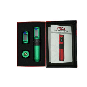 INKONE TROX Adjustable Cartridge Depth Multifunctional Tattoo Machine Jump Start HD Large Screen Battery 2..4-4.2mm Adjustable Stroke Length Wireless Tattoo Rotary Pen Machine