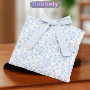 Heabety WomenS Floral Book Storage Bag With Bow Tie - Large Capacity Lightweight Cosmetic Organizer Quilted Design