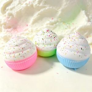 COOLCELLS Soft TPR Cream Cake Squeeze Toy Slow Rebound Slow Rising Pinching Toy Fidget Toy Simulated Ice Cream Cream Cake Squishy Toy Office Leisure