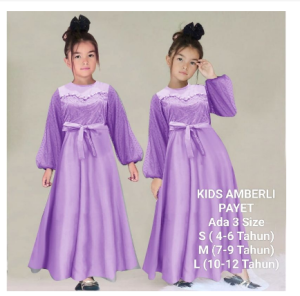 COD☑️PRODUK TERBARU: Pakaian Gamis Anak Muslim Amberli Kids
