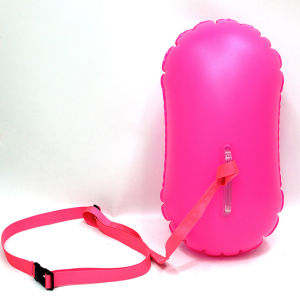 Water Sports Safety Swim Buoy Waterproof Adjustable Airbag Inflated Buoy Open Storable items