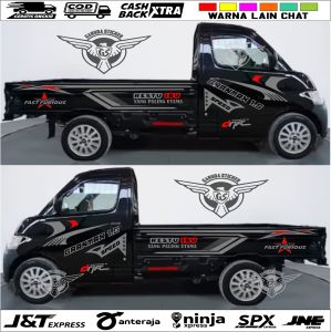 STIKER CUTTING MOBIL PICK UP GRANMAX RESTU IBU BISA CUSTOM NAMA