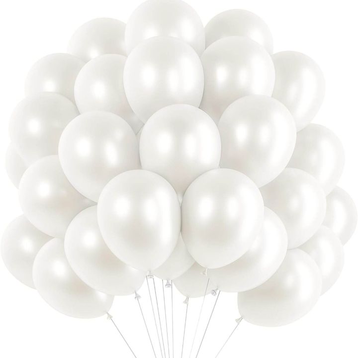 Cod Balloons 🇵🇭COD LM192 Pearl White Balloons Various Sizes 5”10”12”18”36