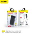 Awei P37K 10000mAh Power Bank Dual USB Port Powerbank Multiple Output Pawerbank Bank Kuasa. 