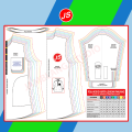 Pola Jiplak Koko Kurta Lengan Panjang [ Pola Baju Jamblang Studio ]. 