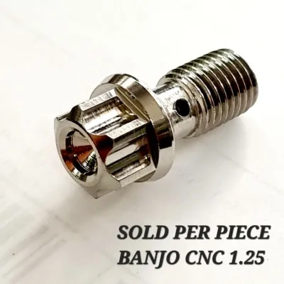 ☑️CNC BANJO BOLTS 1.25/1.0 1 PC (PER PIECE) STAINLESS