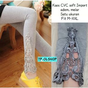 LEGGING IMPORT WANITA LEGGING BORDIR RENDA LEGGING FASHION LEGGING PREMIUM LEGGING KEKINIAN LEGGING WANITA