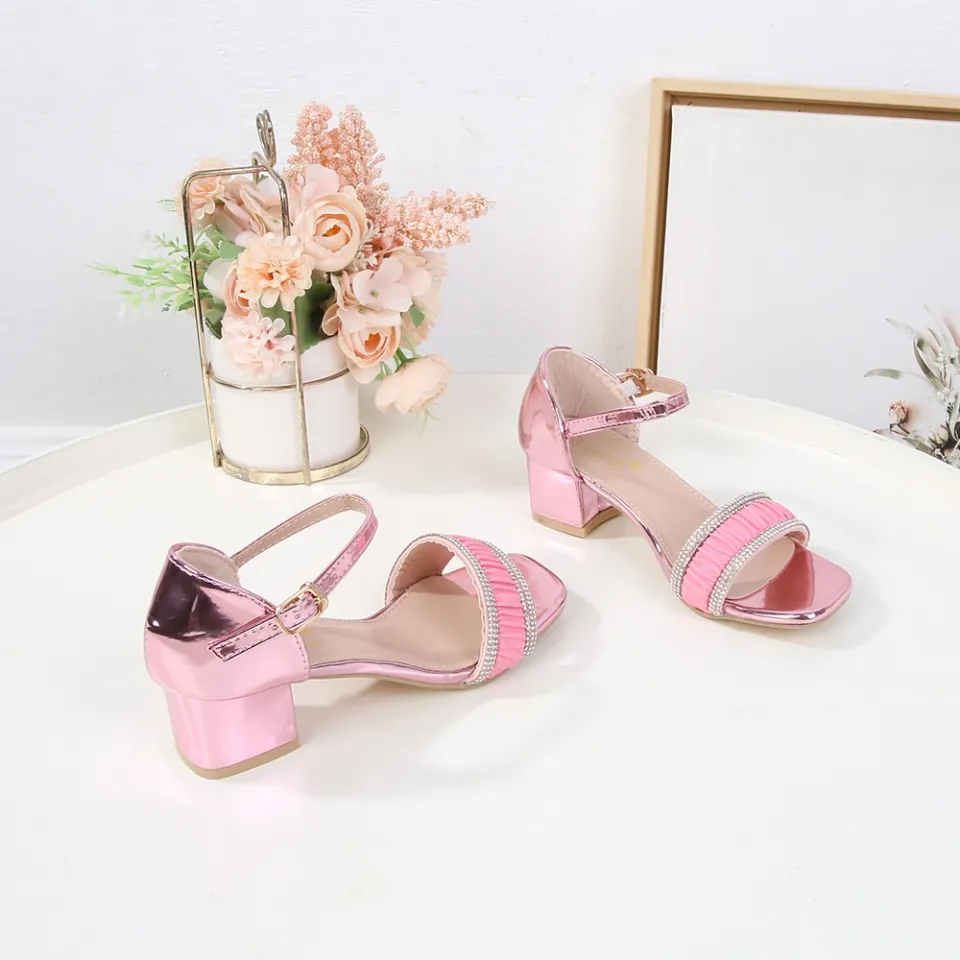 Korean Style Open Toe Strappy Heel ,High Heels Sandals Block Heel Shoes  Square Toe Ladies Sandals Summer R-006 | Lazada PH