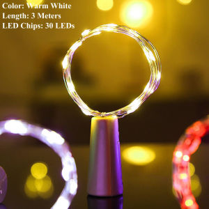 Fairy Lights Led Light Wine Bottle Lights with Cork Waterproof Flashing Cork Lights Led Lights for Party Bar Christmas Holiday Wedding Decoration