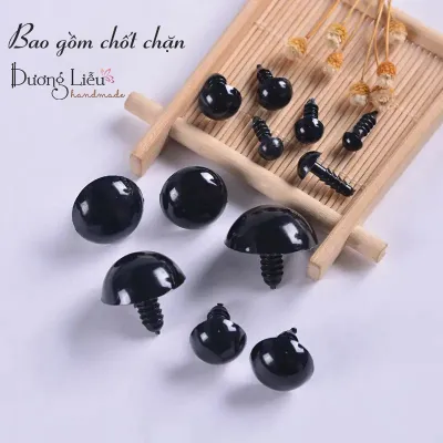 Mắt thú bông xoắn có chốt gài an toàn
