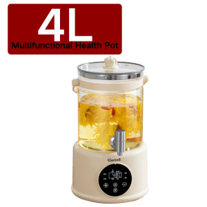 4L Large Capacity Health Pot - Electric Flower Tea Maker with Timer & Boil Dry Protection