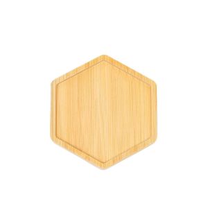 QUA 5pcs Heat-resistant Bamboo Coasters Durable Creative Insulated Placemat Crafts Natural Anti Scalding Pad Dining Tables