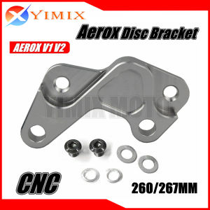 Motorcycle for Disc Brake Bracket 260 Big Disc Upgrade For Yamaha AEROX V1 V2 Scooter Racing Modified Brake Support Kit
