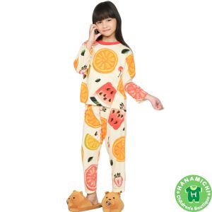 Kiminori LORA.PP Setelan Baju Tidur Anak Perempuan Lengan Panjang