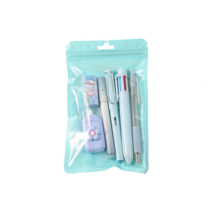 School Stationeries Set with Retractable Gel Pen Multicolor Ballpoint Pen Highlighter White out Correction Tape Eraser