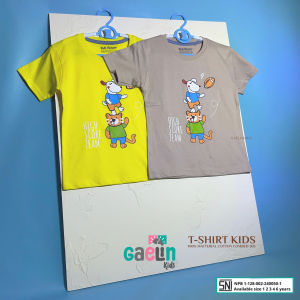 Gaelinkids - Baju Kaos Anak Laki Laki Umur 6 Enam Tahun Premium Cotton 100% Combed 30s SNI