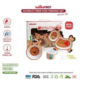 Babiesfirst Bamboo Fiber Feeding Set Animal Edition