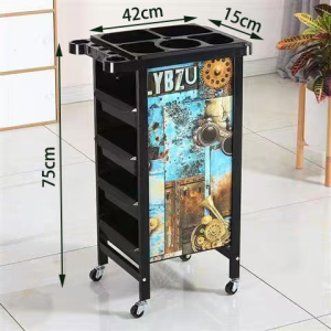 Heavy Duty Trolley Hair Salon Beauty Cart 5 Layer Tool Storage Organizer Accessories Barbershop