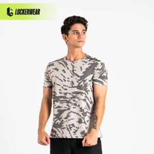 Kaos Short Sleeve Olahraga Baju Sport Pria Lengan Pendek Bermotif Army Running Jogging Training Lari Gym Fitness Workout