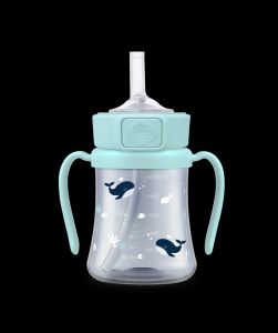 Grosmimi Dark Series PPSU Leak-Proof Straw Cup 200ml