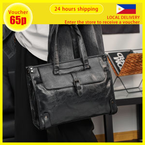 Men Business Tote Bag Leather laptop bag Shoulder Bag Messenger bag
