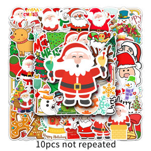 50PCS Christmas Stickers Decals DIY Notebook Luggage Phone Fridge Toys Gift