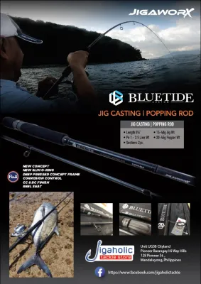 JIGAHOLIC JIGAWORX BLUETIDE Jig Casting & Popping Rod fishing rod for fishing