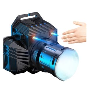 SENTER KEPALA T135 LED ZOOM LASER 60W - SUPER TERANG - 6 MODE CAHAYA - ZOOM LASER - SENSOR - BISA PB - TYPE-C