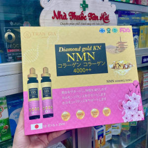 Nước uống NMN 40.000++Từ nguyên liệu 100% Nhật Bản giúp làm đẹp da chống lão hoá phục hồi sức khỏe hộp 10 chai