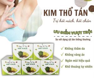 Bột Thảo Dược Hỗ Trợ giảm Hôi Nách Mồ Hôi Nách Thâm Nách Hôi Chân Kim Thổ Tán