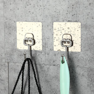 挂钩 强力钩 粘胶免钉 门后衣服挂钩 浴室厨房 墙壁粘钩 Powerful Adhesive Hooks No-Drill Hooks Door Back Clothes Hook Bathroom & Kitchen Wall Hooks