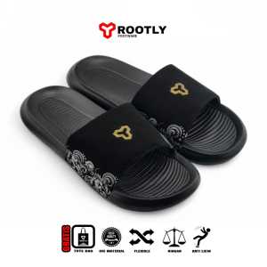 Rootly - Sandal Slipper Series Bold Slide Pria Silver
