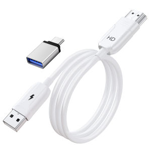 Bộ chuyển đổi USB sang HDMI Bộ chuyển đổi cắm và chạy HD 4K cho TV màn hình ô tô rạp hát tại nhà và chơi game di động