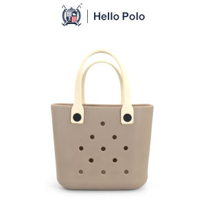 Hello Polo ผู้หญิงกระเป๋าถือ กระเป๋าชายหาด แฟชั่น ความจุสูง พกพาสะดวก แบบกันน้ำ การออกแบบรูระบายอากาศ ไม่มีกลิ่น BH2001