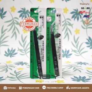 (SATUAN) PINSET MURAH BLACK UNTUK EYELASH EXTENTION MERK GOOI BENGKOK LURUS
