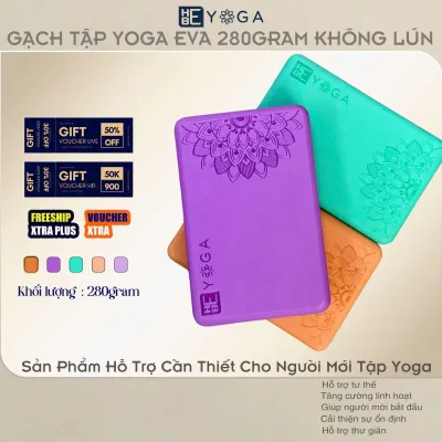 Gạch Tập Yoga Hebeyoga Hoa Văn Mandala 280gram
